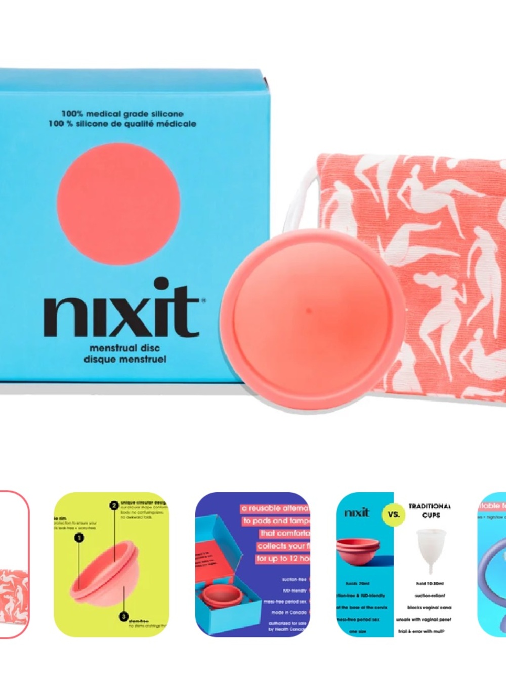 {nixit} menstrual disc brand new sealed